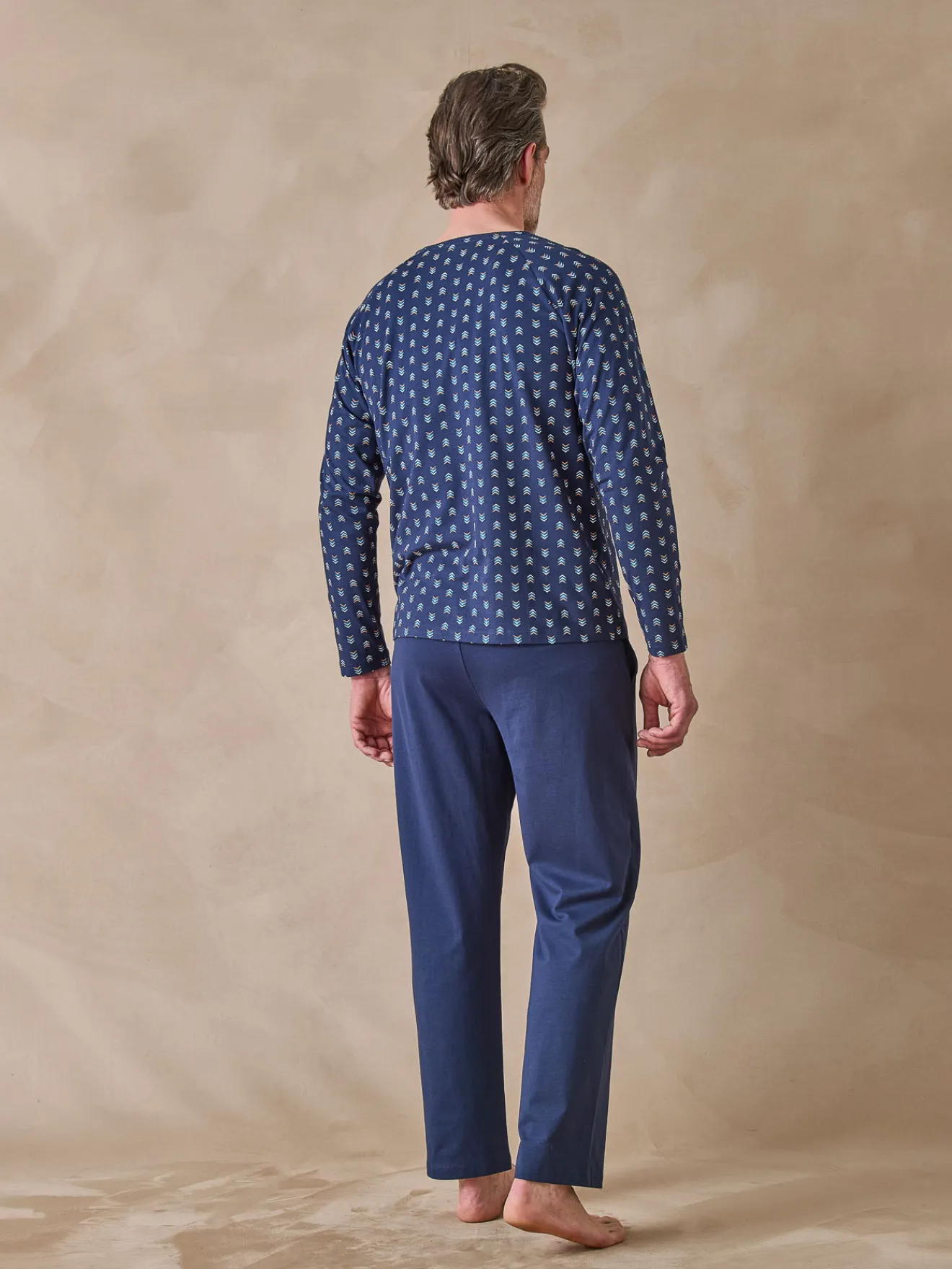 Discount Pyjama en maille pur coton Homme Pyjama