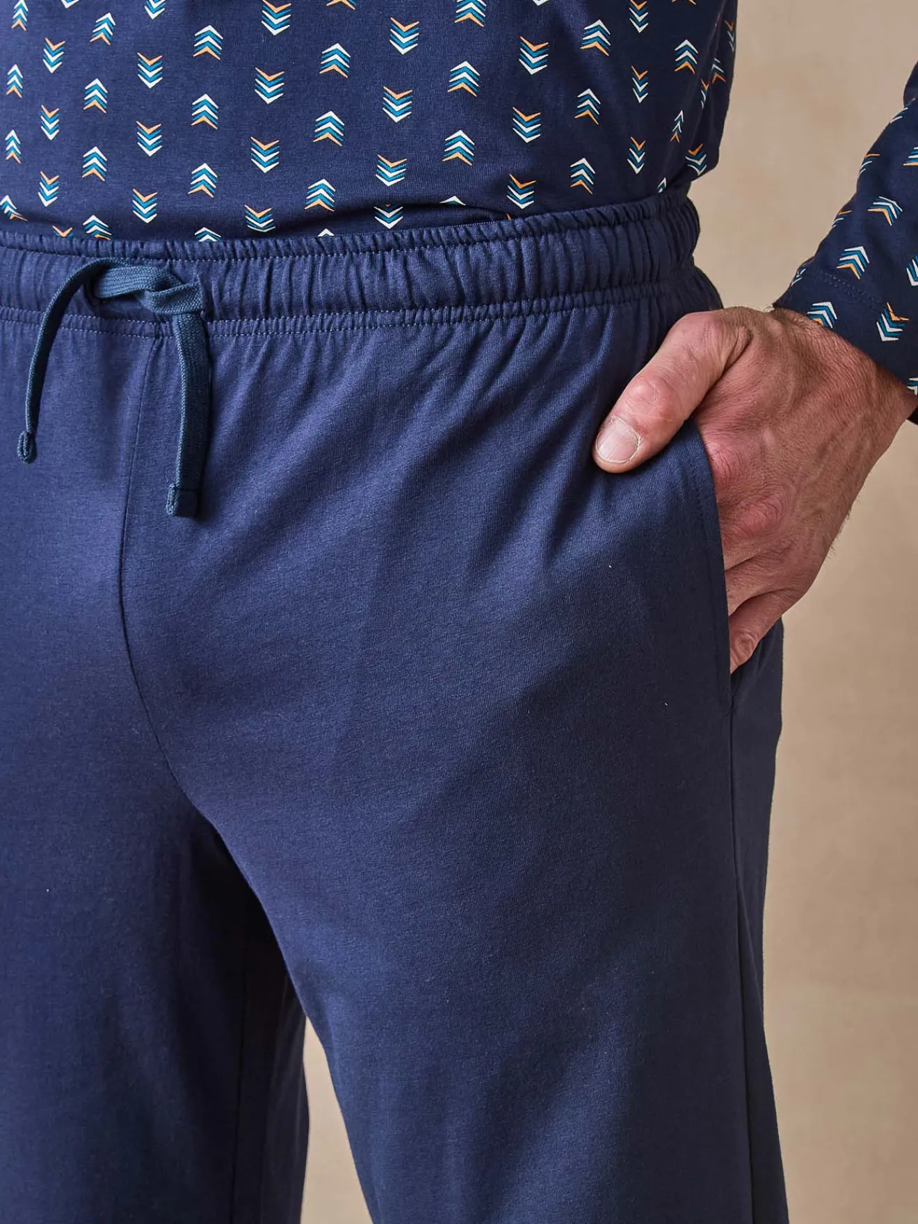 Discount Pyjama en maille pur coton Homme Pyjama