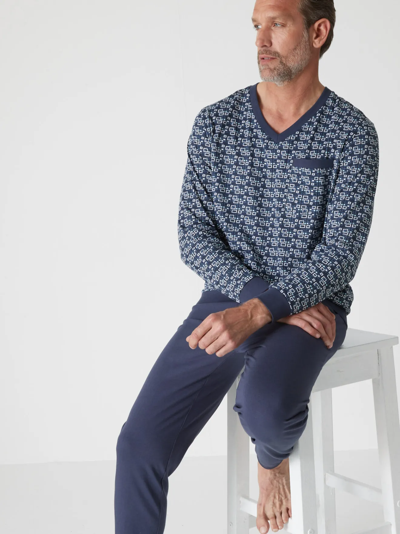 New Pyjama forme jogging jersey pur coton Homme Pyjama