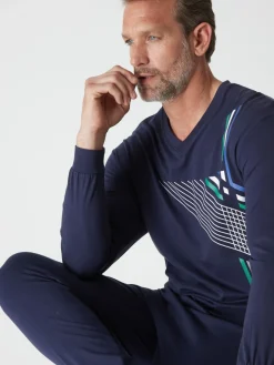 Sale Pyjama maille jersey pur coton Homme Pyjama