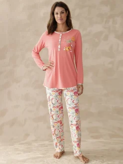 Pyjama manches longues jersey pur coton Pyjama