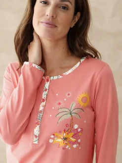 Pyjama manches longues jersey pur coton Pyjama