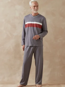 Outlet Pyjamas jersey pur coton lot de 2 Homme Pyjama