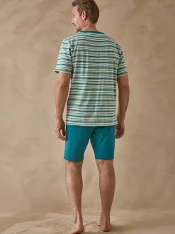 Outlet Pyjashort en maille jersey pur coton Homme Pyjama