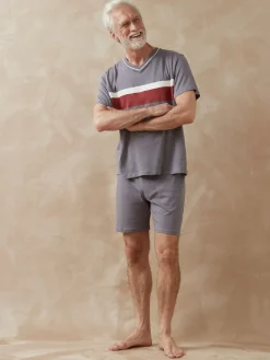 Online Pyjashorts à rayures en jersey lot de 2 Homme Pyjama