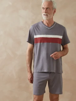 Online Pyjashorts à rayures en jersey lot de 2 Homme Pyjama