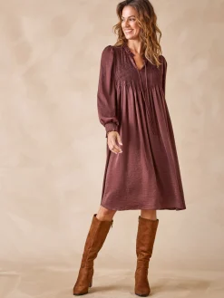 Outlet Robe à plis nervurés Femme Robe