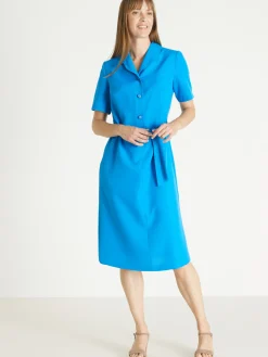 Outlet Robe classique col tailleur Femme Robe