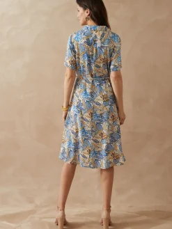 Discount Robe col tailleur manches courtes Femme Robe