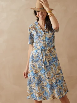 Discount Robe col tailleur manches courtes Femme Robe