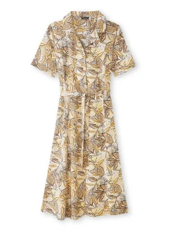 Discount Robe col tailleur manches courtes Femme Robe