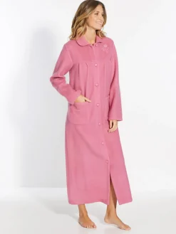Online Robe de chambre col Claudine courtelle Peignoir, Robe De Chambre