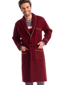 Robe de chambre courtelle Homme Veste D'Intérieur Et Robe De Chambre