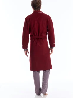 Robe de chambre courtelle Homme Veste D'Intérieur Et Robe De Chambre