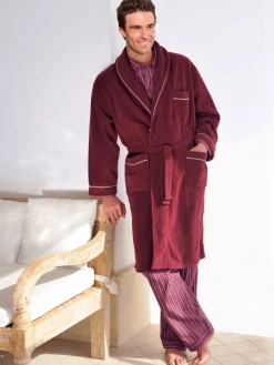 Robe de chambre courtelle Homme Veste D'Intérieur Et Robe De Chambre