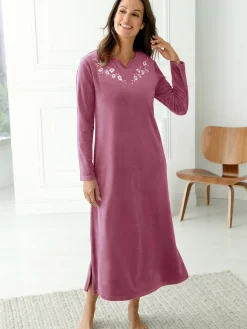 Sale Robe d'hôtesse en maille velours Peignoir, Robe De Chambre