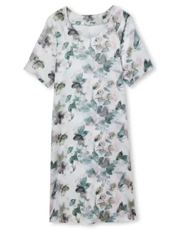 Clearance Robe effet satiné manches larges Femme Robe