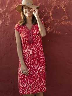 New Robe en maille avec perles fantaisie Femme Robe