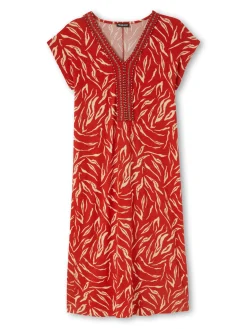 New Robe en maille avec perles fantaisie Femme Robe