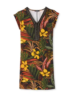 Online Robe en maille avec perles fantaisie Femme Robe