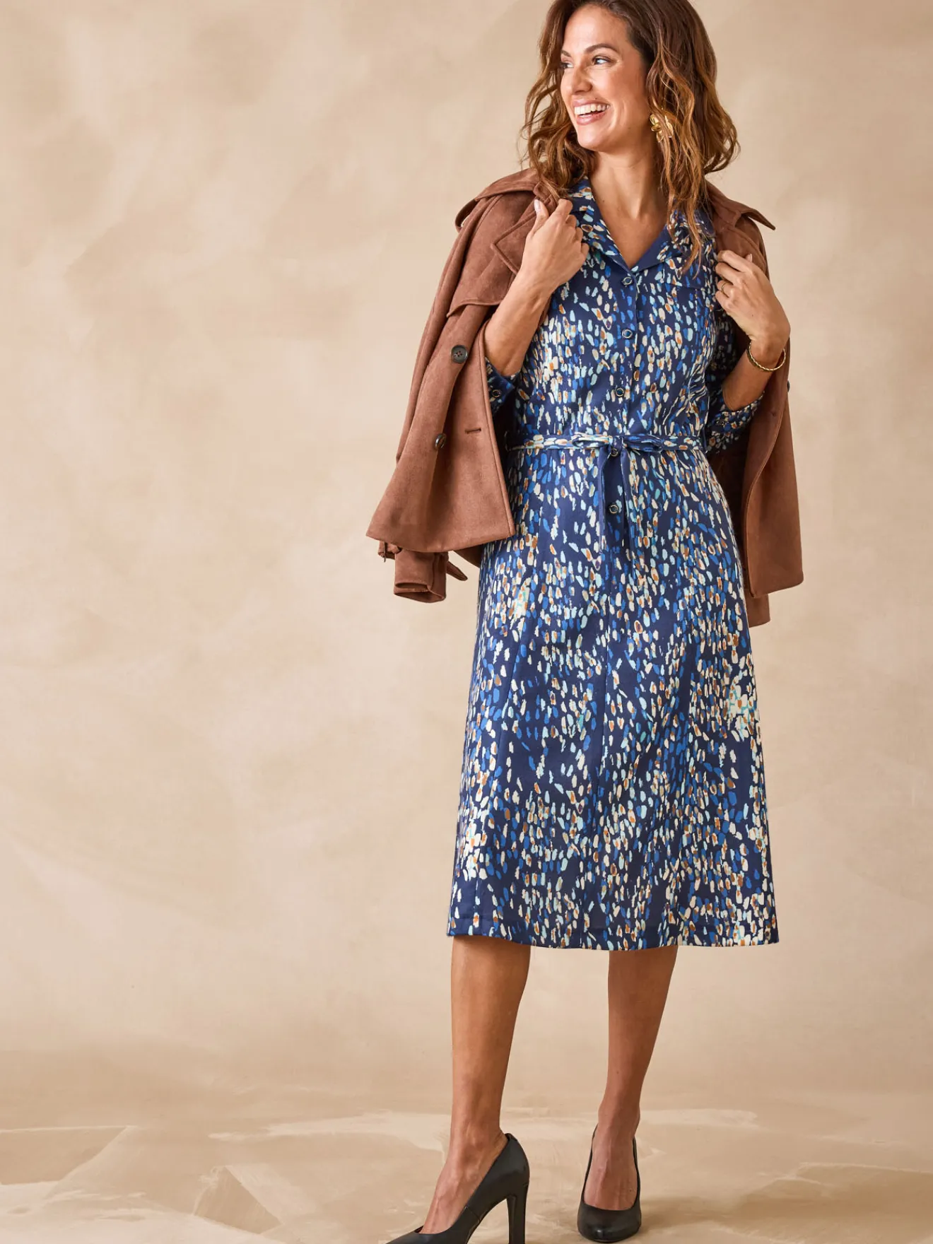 New Robe en maille bien chaude Femme Robe