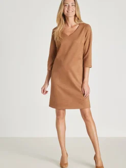 Clearance Robe en maille suédine Femme Robe