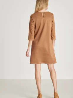 Clearance Robe en maille suédine Femme Robe