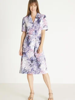 Outlet Robe en maille toute boutonnée Femme Robe