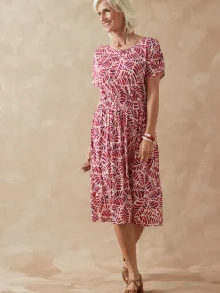 Best Robe encolure bateau en maille fluide Femme Robe