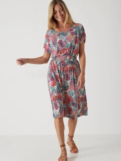 Discount Robe encolure bateau en maille fluide Femme Robe