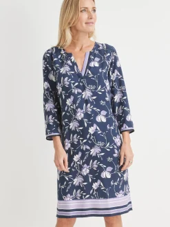 Discount Robe fluide manches 3/4 Femme Robe