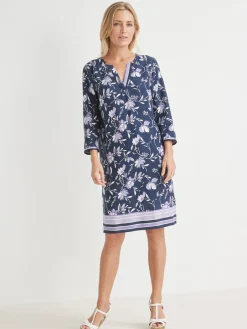 Discount Robe fluide manches 3/4 Femme Robe