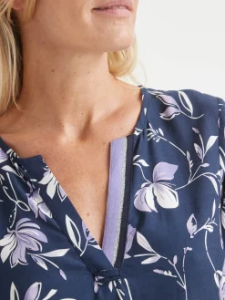 Discount Robe fluide manches 3/4 Femme Robe