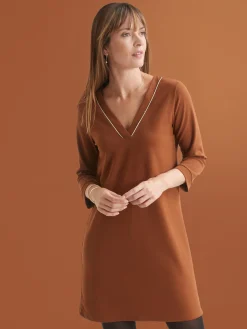 Sale Robe housse en maille fluide Femme Robe