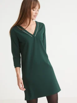 New Robe housse en maille fluide Femme Robe