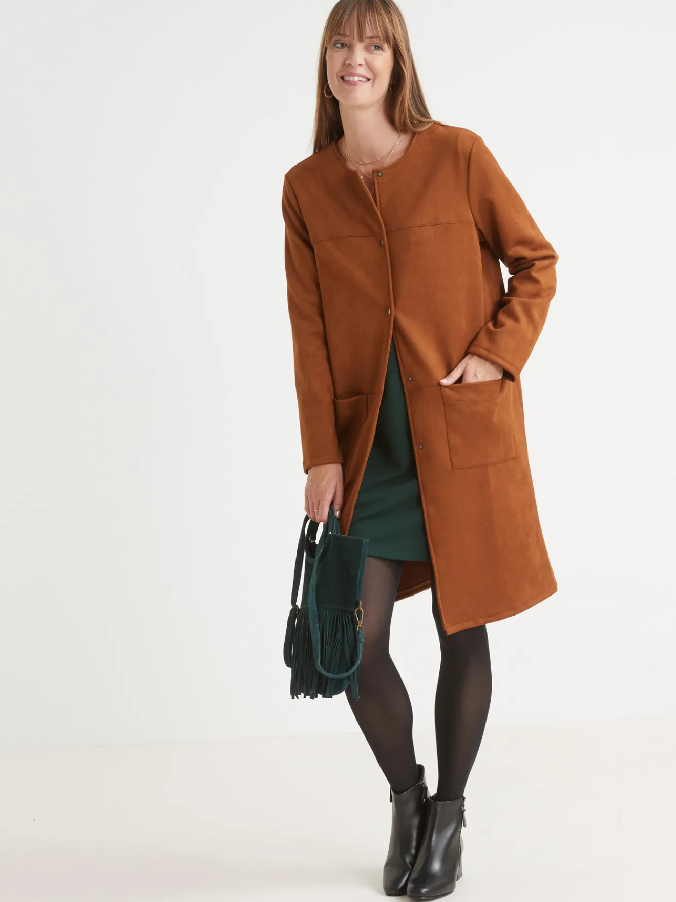 New Robe housse en maille fluide Femme Robe