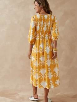 Outlet Robe longue à smocks Femme Robe