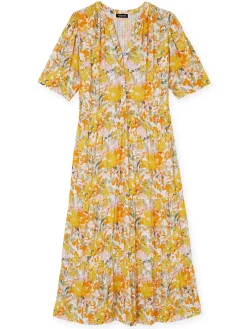 Online Robe longue à volants Femme Robe