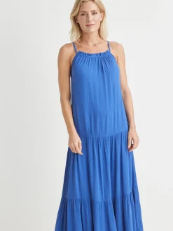 Sale Robe longues à bretelles Femme Robe