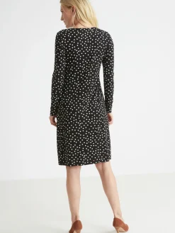 New Robe maille fluide drapé fantaisie Femme Robe