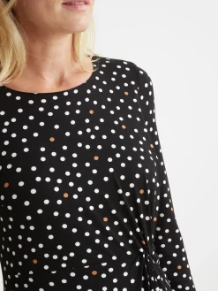 New Robe maille fluide drapé fantaisie Femme Robe