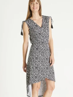 New Robe sans manches en maille jersey Femme Robe