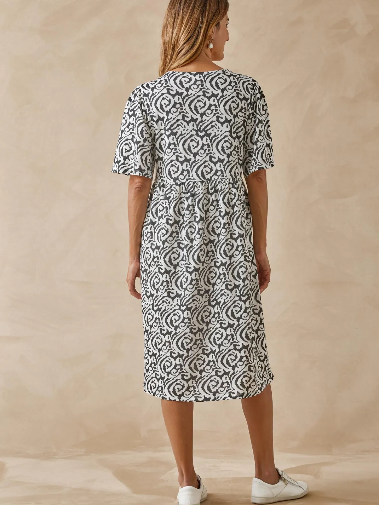 New Robe évasée élastiquée taille Femme Robe