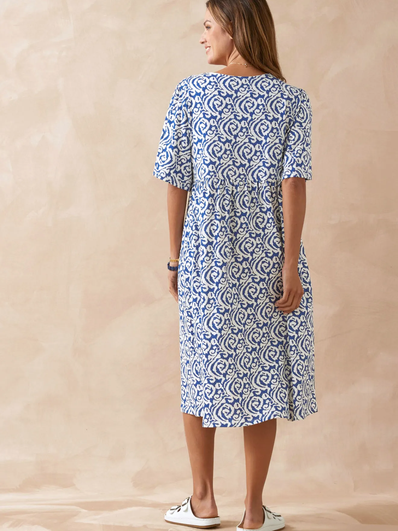 Discount Robe évasée élastiquée taille Femme Robe