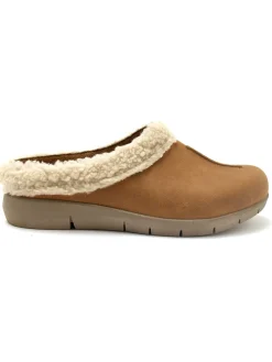 Hot Sabos cuir velours semelle amovible Femme Mules