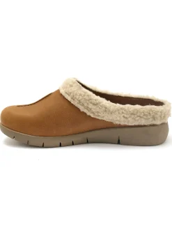 Hot Sabos cuir velours semelle amovible Femme Mules