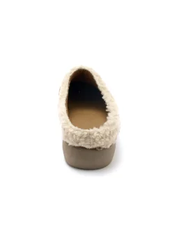 Hot Sabos cuir velours semelle amovible Femme Mules