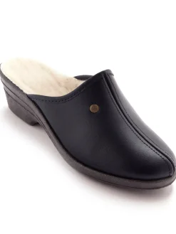 New Sabots fourrés laine, bien emboîtants Femme Pantoufles, Chaussons