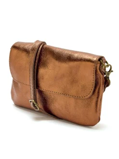 Sale Sac pochette en cuir à bandoulière Femme Accessoires Et Bijoux