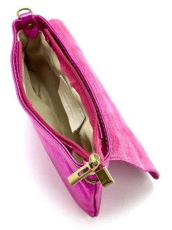 Online Sac pochette en cuir à bandoulière Femme Accessoires Et Bijoux